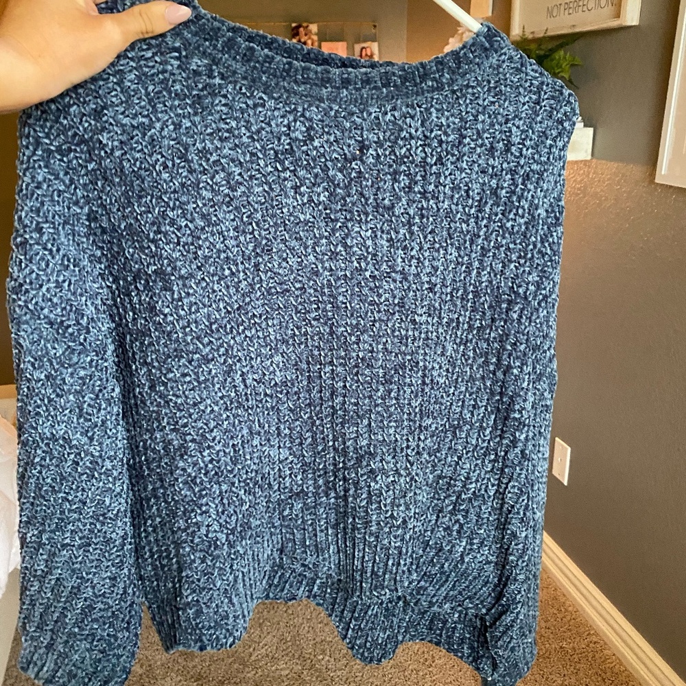Blue Knitted Sweater